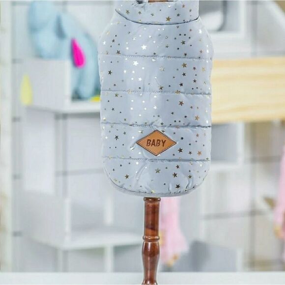 🎉HP🎉 Star Pattern Puffy Dog Jacket - Picture 5 of 7